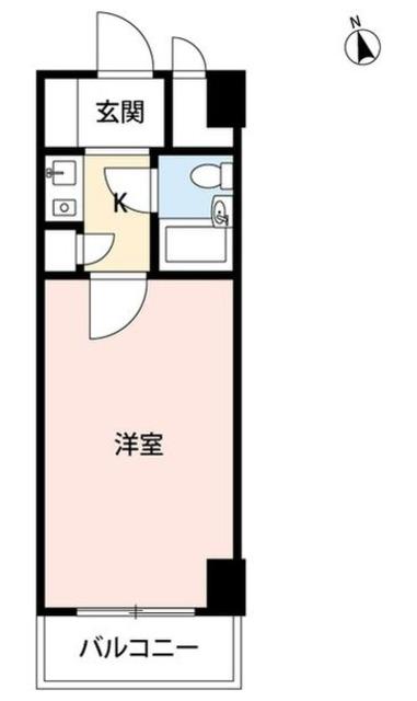 ヴェラハイツ大森(1K/2階)の間取り写真