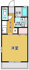 レトアI(1K/2階)の間取り写真