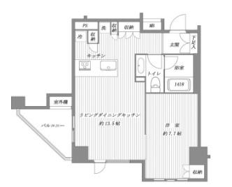 レグノラフィネ南青山(1LDK/10階)の間取り写真