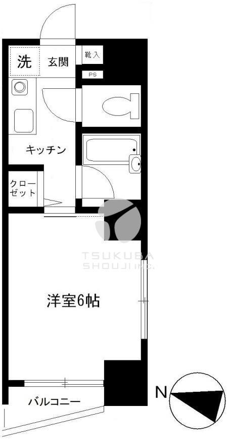 コーラルマンション(1K/3階)の間取り写真