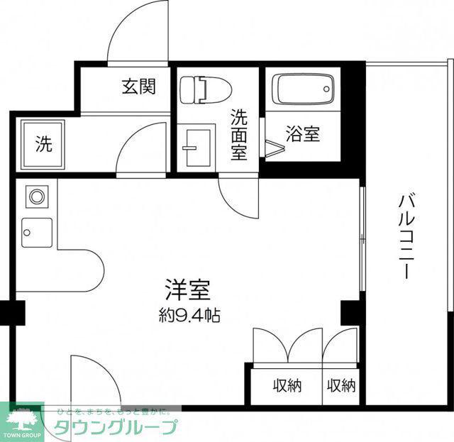 エスワンプラザ(ワンルーム/3階)の間取り写真