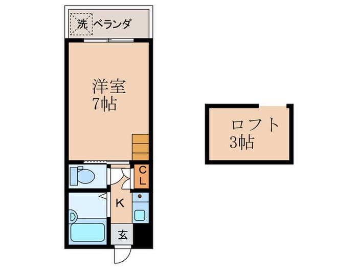 メープルYAMADA(1K/3階)の間取り写真