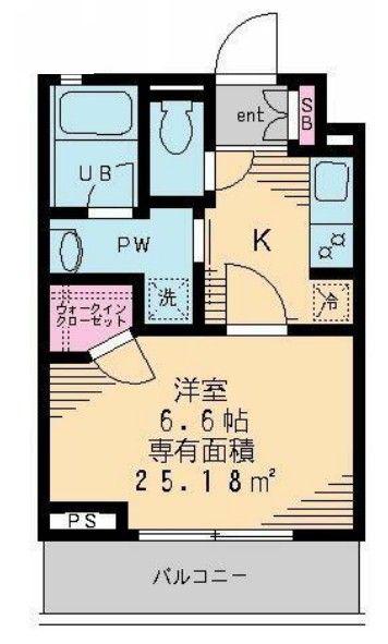 セレリーオ・ニッコー(1K/2階)の間取り写真