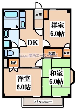 メゾンド・みゆき(3DK/2階)の間取り写真