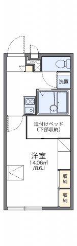 レオパレス桜坂(1K/1階)の間取り写真