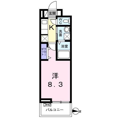 R&B阿佐ヶ谷(1K/2階)の間取り写真