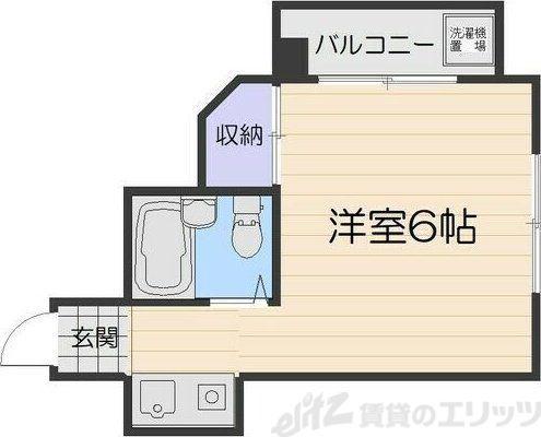 フルーレ千里丘(1K/3階)の間取り写真