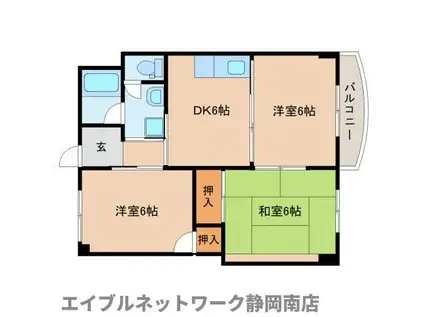 メゾンアルファー(3DK/5階)の間取り写真