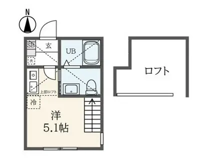ハーベストハウス大岡(ワンルーム/2階)の間取り写真