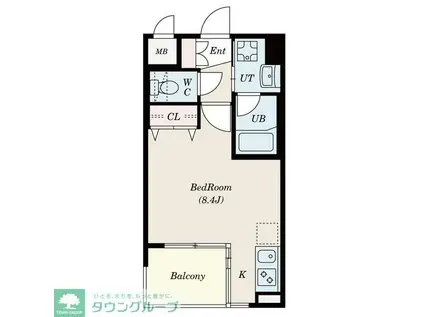 CITY SPIRE 名駅北(ワンルーム/5階)の間取り写真