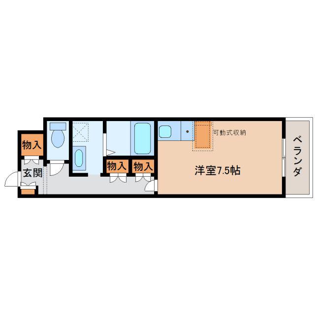 第2日吉ハイツ(1K/1階)の間取り写真
