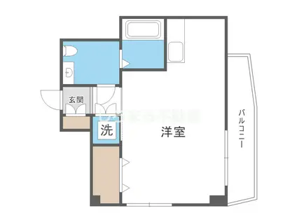 ジュネス海老江(ワンルーム/2階)の間取り写真