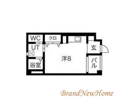 エヌエムトラントユイット(ワンルーム/2階)の間取り写真