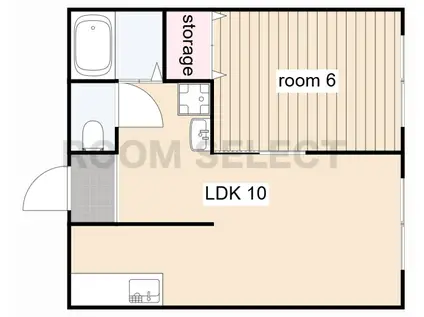橦木ビル(1SLDK/5階)の間取り写真