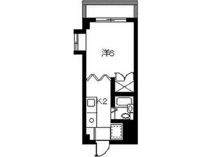 センチュリー日吉(1K/2階)の間取り写真
