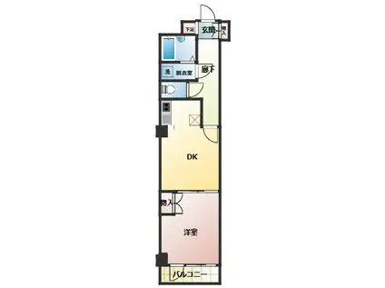 MAXIV日吉(1DK/3階)の間取り写真