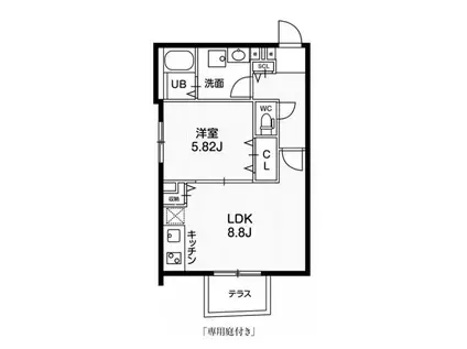 PASEO文京茗荷谷 PASEO文京茗荷谷(1LDK/2階)の間取り写真