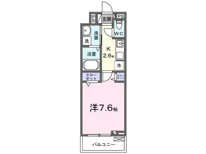 KA PILINA(1K/2階)の間取り写真