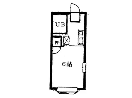 コトージュンジ(1K/2階)の間取り写真