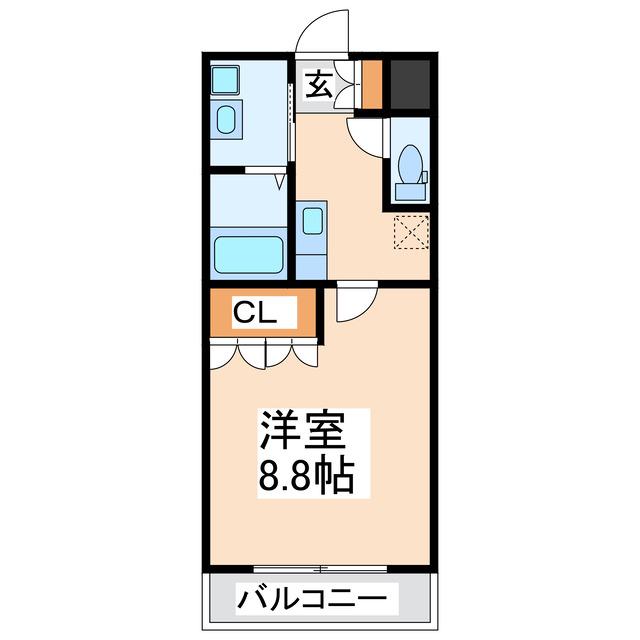CASA LIENZO(1K/2階)の間取り写真