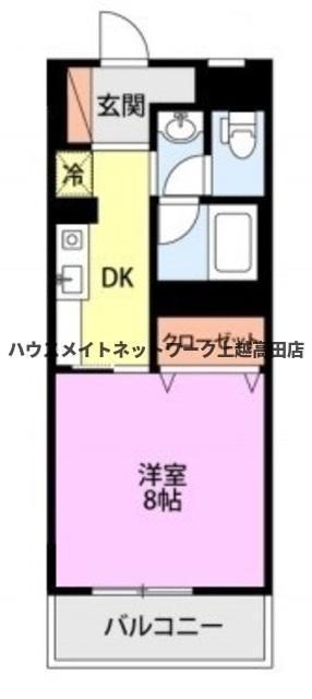 ロイヤルパレス子安(1K/1階)の間取り写真