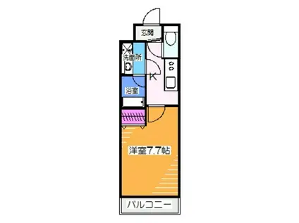 フジパレス初芝駅南II番館(1K/1階)の間取り写真