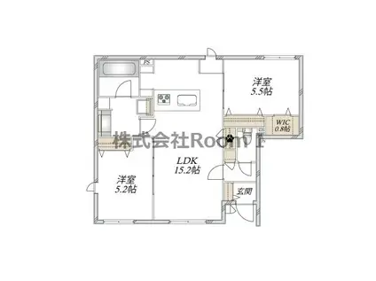 大阪市鶴見区横堤2丁目ヘーベル(2LDK/1階)の間取り写真