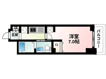 エステムコート新大阪Xザ・ゲート(1K/4階)の間取り写真