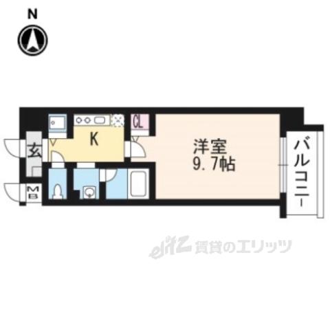 TM IMPRESION(1K/5階)の間取り写真