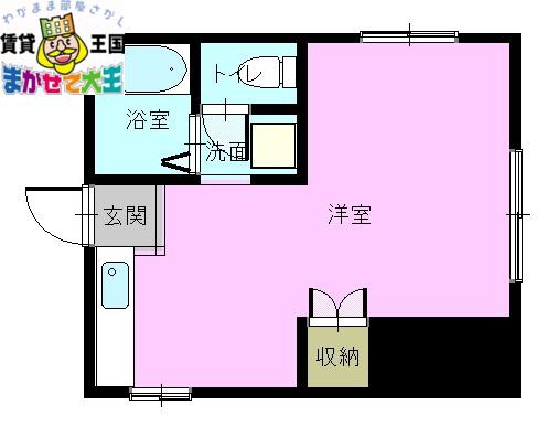 コーポ尾崎(ワンルーム/2階)の間取り写真
