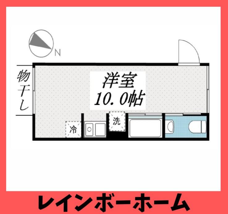 PSR北小金(ワンルーム/1階)の間取り写真