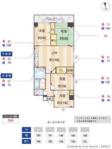 エプレーヌ愛宕(4LDK/4階)の間取り写真