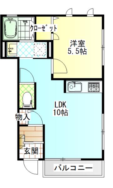 センチュリーハイムV(1LDK/1階)の間取り写真