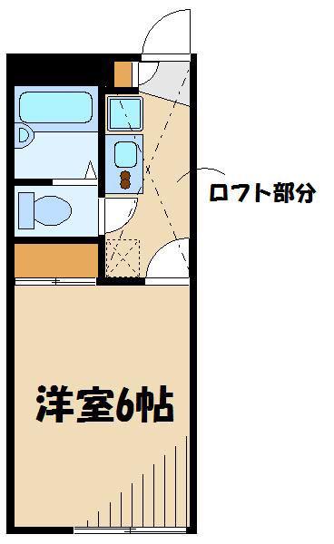 レオパレスディアコート(1K/2階)の間取り写真
