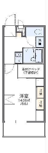 レオパレスサンブリッジIV(1K/2階)の間取り写真