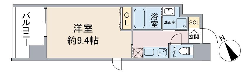 GOKISO TERRACE(1K/10階)の間取り写真
