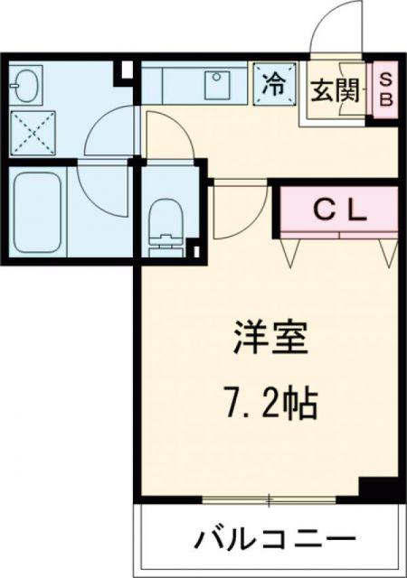 INOVE寝屋川大利元町(1K/3階)の間取り写真