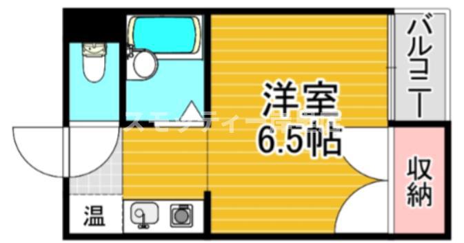 セラ北加賀屋B(ワンルーム/1階)の間取り写真