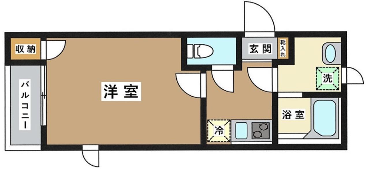 LIBERTE SKYTREE イースト(1K/5階)の間取り写真