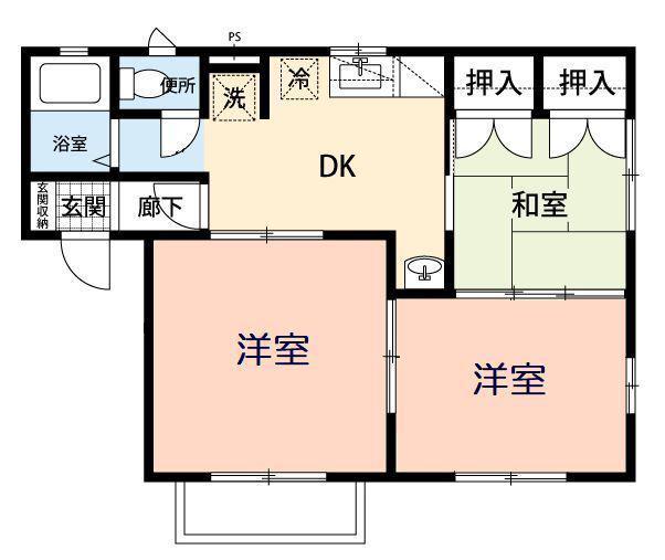 FTハイツ(3DK/1階)の間取り写真