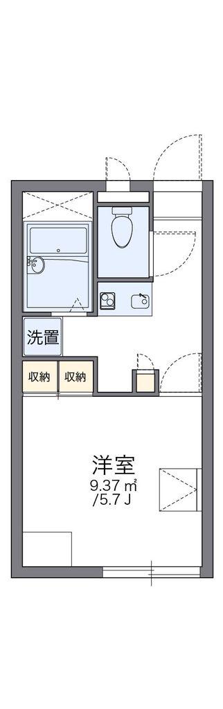 レオパレスステップONE(1K/2階)の間取り写真