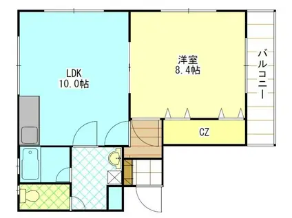 アルファライフ20(1LDK/3階)の間取り写真