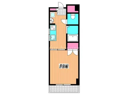 リッチボン(1K/4階)の間取り写真