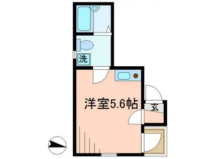 コンフォルト浅草(ワンルーム/2階)の間取り写真