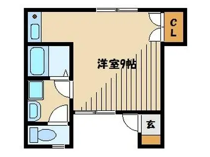 クレールエスパース(ワンルーム/1階)の間取り写真
