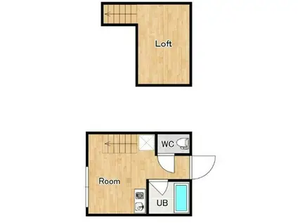 クレセントパーク六浦(ワンルーム/2階)の間取り写真