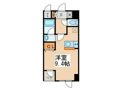 MONTE ROSA(ワンルーム/1階)の間取り写真