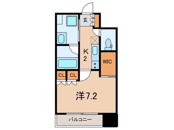 クラッシィハウス大手町(1K/7階)の間取り写真