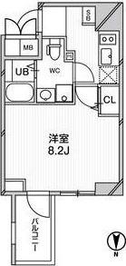 エグゼ難波南VI(1K/5階)の間取り写真