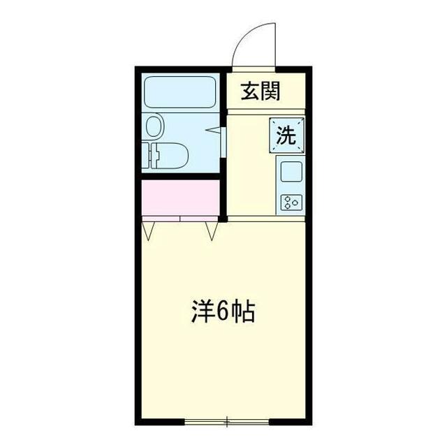 金子ビル(ワンルーム/4階)の間取り写真